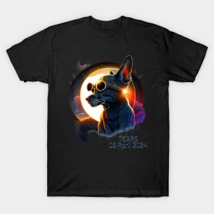 Solar Eclipse 2024 Texas Dog ing Solar Eclipse T-Shirt
